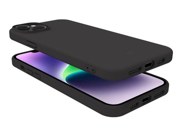 Celly Cromo - Baksidedeksel for mobiltelefon - termoplast-polyuretan (TPU), silikonbelegg - svart - for Apple iPhone 15 Plus Celly Cromo - Baksidedeksel for mobiltelefon - termoplast-polyuretan (TPU), silikonbelegg - svart - for Apple iPhone 15 Plus