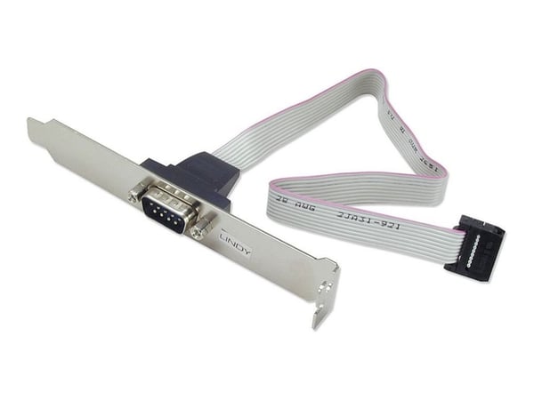 Lindy PC Back Plate Serial Adaptor - Serielt panel - DB-9 (hann) til 10 pin IDC (hunn)