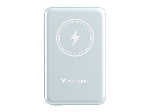 Verbatim Charge 'n' Go - Trådløs nødlader - magnetmontering - Li-pol - 10000 mAh - 20 watt - 2.4 A - Apple Fast Charge, PD 3.0, QC 3.0, Apple 2.4A,...