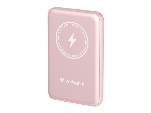 Verbatim Charge 'n' Go - Trådløs nødlader - magnetmontering - Li-pol - 10000 mAh - 20 watt - 2.4 A - Apple Fast Charge, PD 3.0, QC 3.0, Apple 2.4A,...