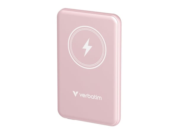Verbatim Charge 'n' Go - Trådløs nødlader - magnetmontering - Li-pol - 5000 mAh - 20 watt - 2.4 A - Apple Fast Charge, PD 3.0, QC 3.0, Apple 2.4A, ...
