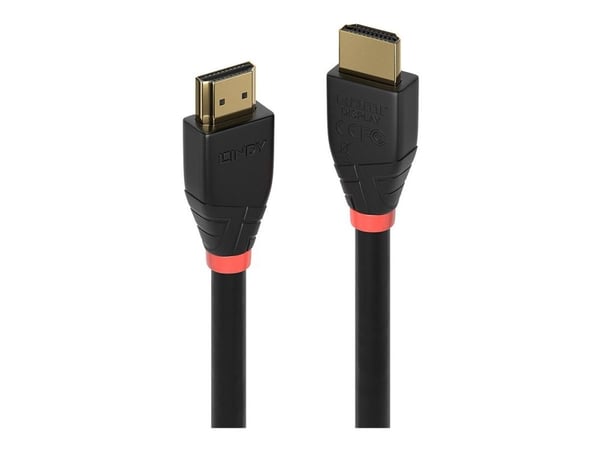 Lindy - HDMI-kabel - HDMI hann til HDMI hann - 20 m - skjermet - svart - rund, 4K-støtte, aktiv