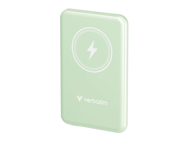 Verbatim Charge 'n' Go - Trådløs nødlader - magnetmontering - Li-pol - 5000 mAh - 20 watt - 2.4 A - Apple Fast Charge, PD 3.0, QC 3.0, Apple 2.4A, ...
