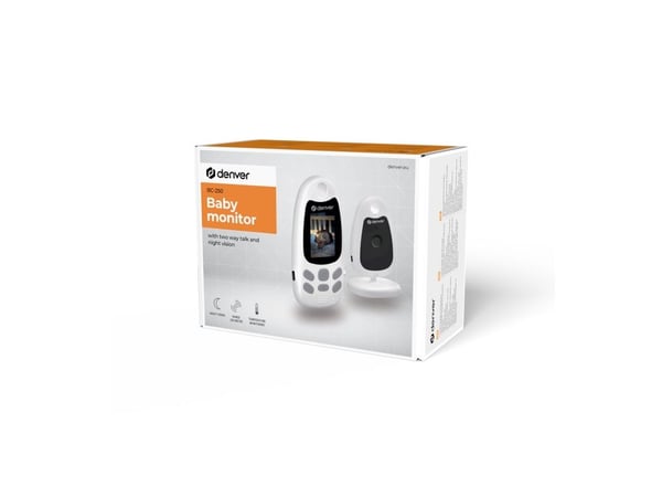 DENVER BC-250 - Spedbarnsovervåkingssystem - batteridrevet, AC-drevet - 2" LCD - 1 kamera(er) - CMOS