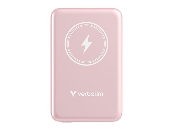 Verbatim Charge 'n' Go - Trådløs nødlader - magnetmontering - Li-pol - 10000 mAh - 20 watt - 2.4 A - Apple Fast Charge, PD 3.0, QC 3.0, Apple 2.4A,...