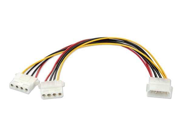 Lindy - Strömkabel - 4 pin intern effekt (hona) till 4 pin intern effekt (hane) - 25 cm