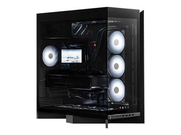 TRYX LUCA L70 - Mid tower - utökad ATX - genomskinlig sidopanel (härdat glas) - ingen strömförsörjning (ATX) - svart - USB/ljud TRYX LUCA L70 - Mid tower - utökad ATX - genomskinlig sidopanel (härdat glas) - ingen strömförsörjning (ATX) - svart - USB/ljud