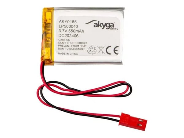 Akyga - Batterier - 3,7V - Li-pol - 550 mAh (JST)