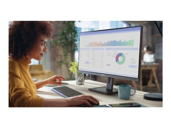 Philips 27B1U3900 - 3000 Series - LED-skjerm - 27" - 3840 x 2160 4K @ 60 Hz - IPS - 350 cd/m² - 1000:1 - 4 ms - 2xHDMI, DisplayPort, USB-C - høytta...