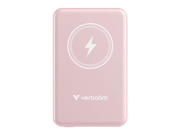 Verbatim Charge 'n' Go - Trådløs nødlader - magnetmontering - Li-pol - 5000 mAh - 20 watt - 2.4 A - Apple Fast Charge, PD 3.0, QC 3.0, Apple 2.4A, ...