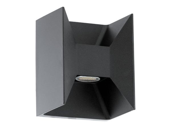 Eglo Morino - Vegglampe - LED-lyspære x 2 - total: 5 W - klasse F - varmt hvitt lys - 3000 K - antrasitt
