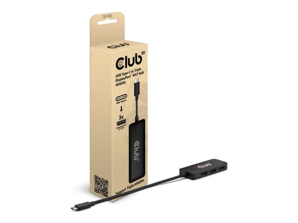 Club 3D CSV-1553 - Dockningsstation - USB-C / Thunderbolt 4 - 3 x DP++