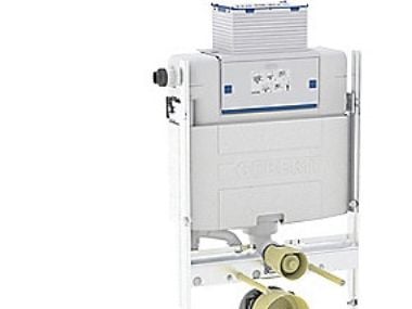 Geberit GIS väggmonterad insats för vägghängd WC – 87 cm m/omega inbyggd cistern – 12 cm PEX-anslutning