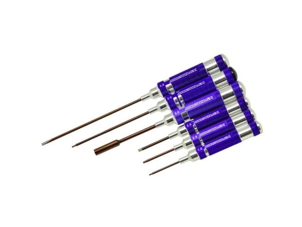ArrowMax AM-290906 verktøyssett skrutrekker rett spor (3) samt kule utenrekantnøkkel (2) og innvendig unbrako (5)