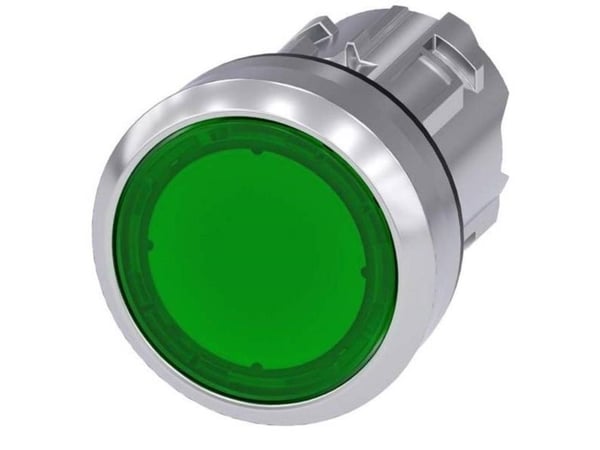 Siemens 3SU10510AA400AA0 3SU1051-0AA40-0AA0 Lystrykkontakt (Ø x K) 29,5 mm x 29,5 mm IP66, IP67, IP69/IP69K 1 stk