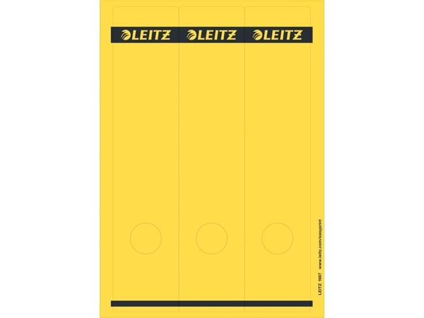 Leitz - Hevearmetikett - gul (en pakke 75) - for P/N: 10720000, 10730000, 10805015, 10805045, 10805055, 10805075, 10805085, 10920000