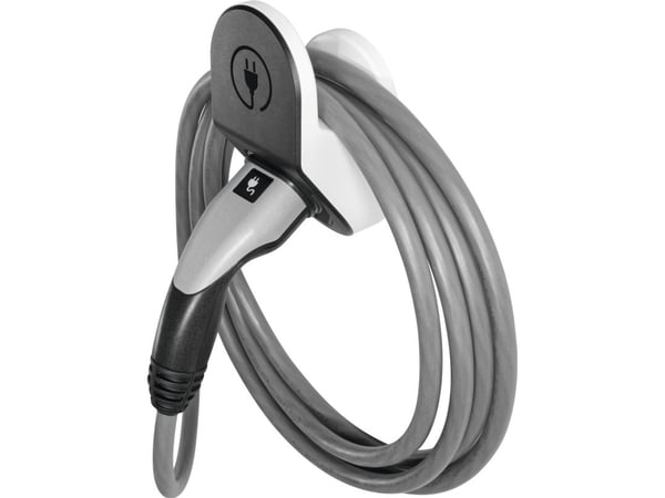TECHNIVOLT kabel- och plugghållare typ2 - svart/vit