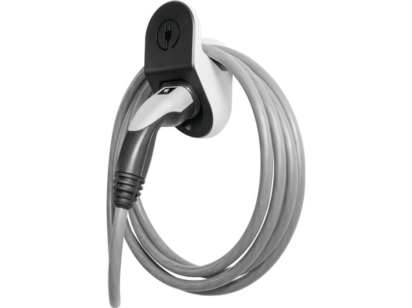TECHNIVOLT kabel- och plugghållare typ2 - svart/vit