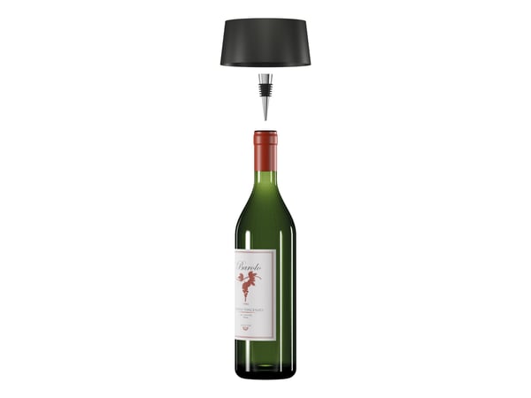 RealPower LED solcellebordlampe dimbar med batteri, sort
