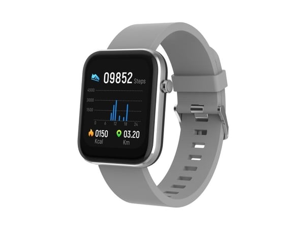 DENVER SW-182 - Smartklokke med bånd - display 1.7" - Bluetooth - grå