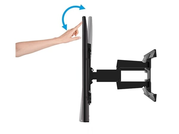 B-TECH PRO Install BT8227 - Monteringssett (armbøyle) - for flatpanel - twin cantilever, with ultraglide tilt and swivel - svart - skjermstørrelse:...