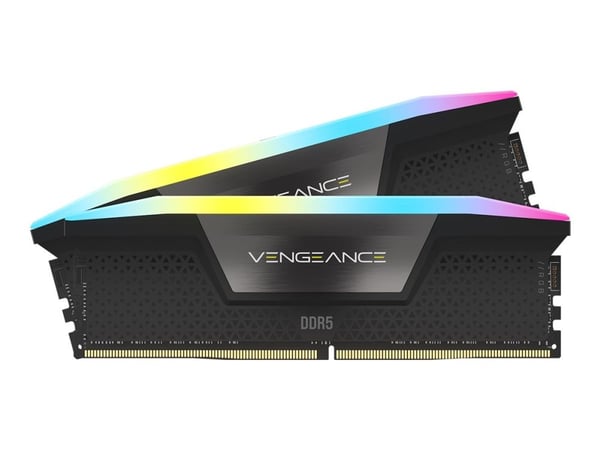 CORSAIR Vengeance RGB - DDR5 - sats - 48 GB: 2 x 24 GB - DIMM 288-pin - 3500 MHz / PC5-56000 - CL36 - 1.4 V - ej buffrad - svart
