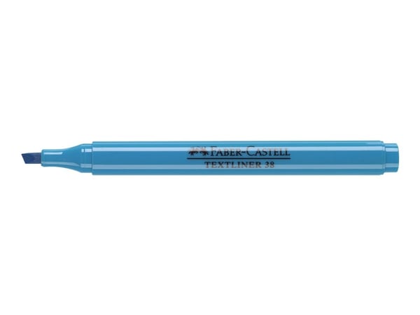Faber-Castell TEXTLINER 38 - Markeringspenn - for fakspapir - fluorescerende blå