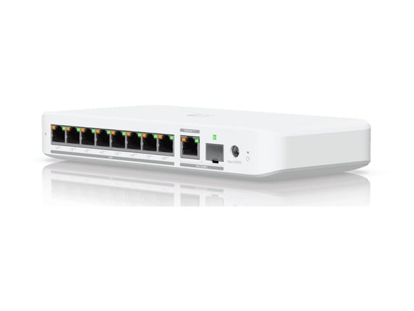 Ubiquiti UniFi Flex 2.5G PoE - Switch - Administreret - 8 x 2.5GBase-T + 1 x 10Gb Ethernet + 1 x 10Gb Ethernet SFP+ - desktop, væg-monterbar, DIN m...
