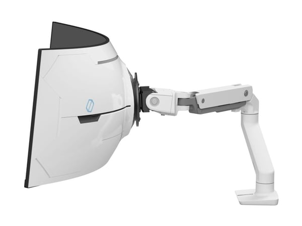 Ergotron HX - Monteringssett (leddarm) - Konstant kraftteknologi - for buet LCD-skjerm - for skjermkurver med ekstrem dybde - hvit - skjermstørrels...