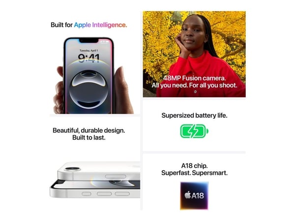Apple | iPhone 16e - 128 GB - White