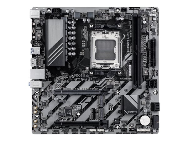 GIGABYTE B840M D2H, AMD, Socket AM5, AMD Ryzen 7000-serien, AMD Ryzen 8000-serien, AMD Ryzen 9000-serien, Socket AM5, DDR5-SDRAM, 128 GB