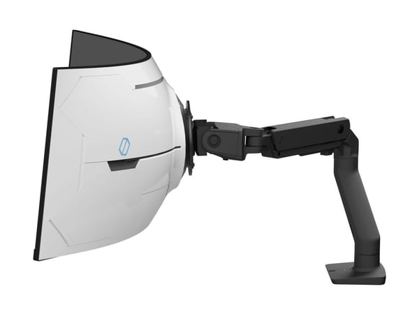 Ergotron HX - Monteringssett (leddarm) - Konstant kraftteknologi - for buet LCD-skjerm - for skjermkurver med ekstrem dybde - matt svart - skjermst...