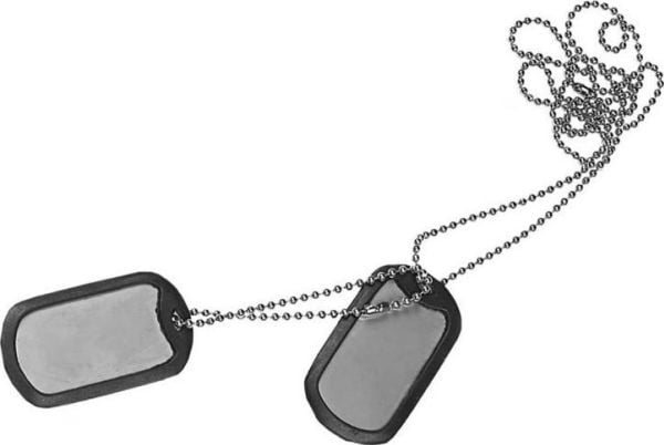 Dog Tag - Helikon i rustfritt stål