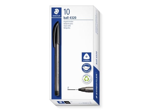 Staedtler ball 4320 F, musta, 1 kpl