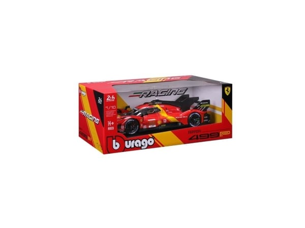 BBURAGO Ferrari 499P #51, Urheiluauton pienoismalli, Esikoottu, 1:18, Ferrari 499P LMC, Ei sukupuolirajoitusta, Metalli, Muovi