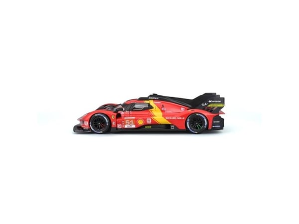 BBURAGO Ferrari 499P #51, Urheiluauton pienoismalli, Esikoottu, 1:18, Ferrari 499P LMC, Ei sukupuolirajoitusta, Metalli, Muovi