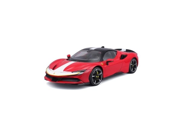 BBURAGO Ferrari Signature, Superbil, Montert på forhånd, 1:18, Ferrari Signature – SF90, Alle kjønn, Metall, Plast