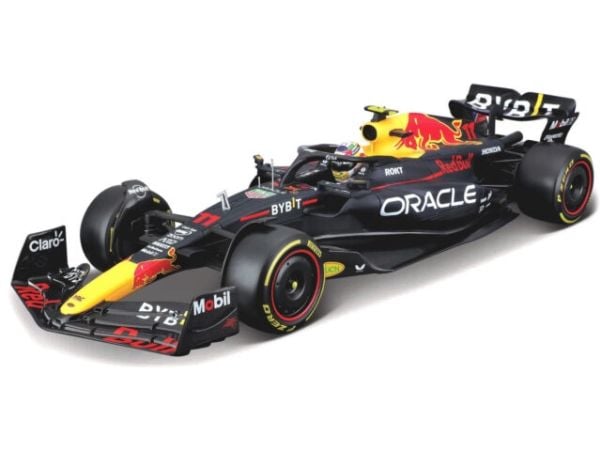 BBURAGO Red Bull Rb19, Sportsbil, Montert på forhånd, 1:18, RedBull F1 RB19, Alle kjønn, Metall, Plast