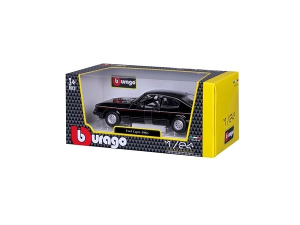 BBURAGO Ford Capri GT (1982), bybilmodell, ferdigmontert, 1:24, Ford Capri 1600 GT, alle kjønn, metall, plast