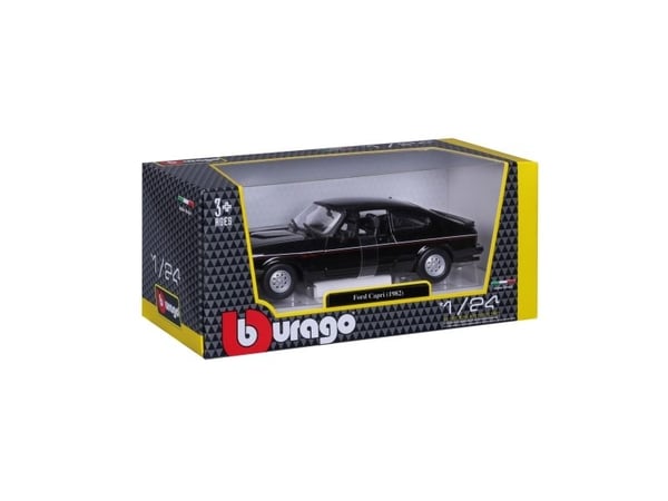 BBURAGO Ford Capri GT (1982), bybilmodell, ferdigmontert, 1:24, Ford Capri 1600 GT, alle kjønn, metall, plast