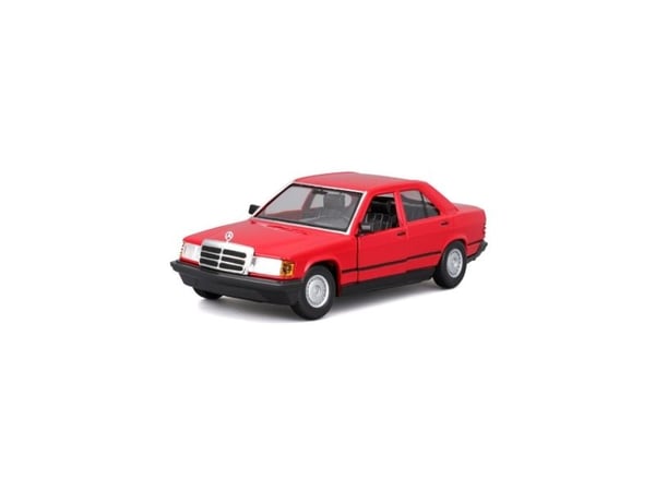 Bburago metallimalli Mercedes Benz 190E 1987 1/24 punainen 1/24