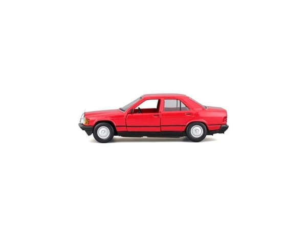 BBURAGO Mercedes Benz 190E 1987, Bybil, Montert på forhånd, 1:24, Mercedes Benz 190E 1987, Alle kjønn, Metall, Plast