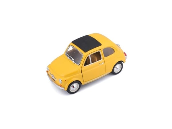 BBURAGO Fiat 500 F 1965, Klassisk bil, Montert på forhånd, 1:24, Fiat 500F del 1965, Alle kjønn, Metall, Plast