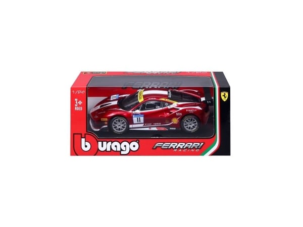 Bburago Model Car 18-26308 Ferrari 488 Challenge (Formula Racing) 1:24