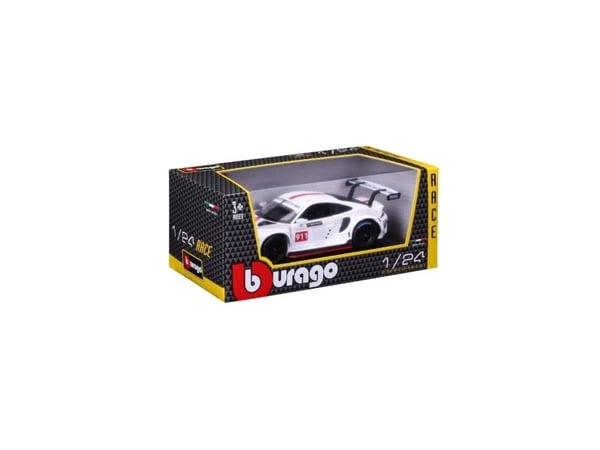 BBURAGO Porsche 911 RSR GT, Superauton pienoismalli, Esikoottu, 1:24, Race 1:24 Porsche 911 RSR GT, Ei sukupuolirajoitusta, Metalli, Muovi