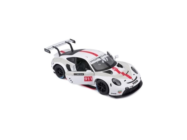 BBURAGO Porsche 911 RSR GT, Superauton pienoismalli, Esikoottu, 1:24, Race 1:24 Porsche 911 RSR GT, Ei sukupuolirajoitusta, Metalli, Muovi