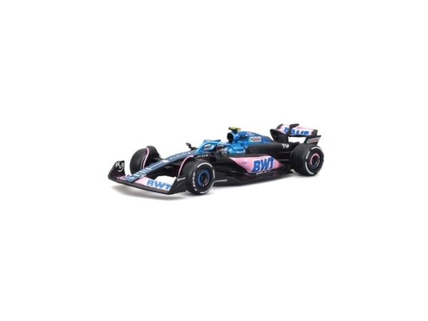 BBURAGO BWT Alpine F1 Team A523 #10 Gasly, Sportsbil, Montert på forhånd, 1:43, BWT Alpine F1 A523, Alle kjønn, Metall, Plast