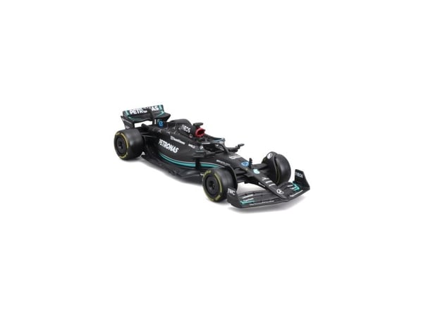 BBURAGO Mercedes AMG F1 #63 (Russel), Modellsportbil, Förmonterad, 1:43, Mercedes AMG Formel 1, Alla, Metall, Plast