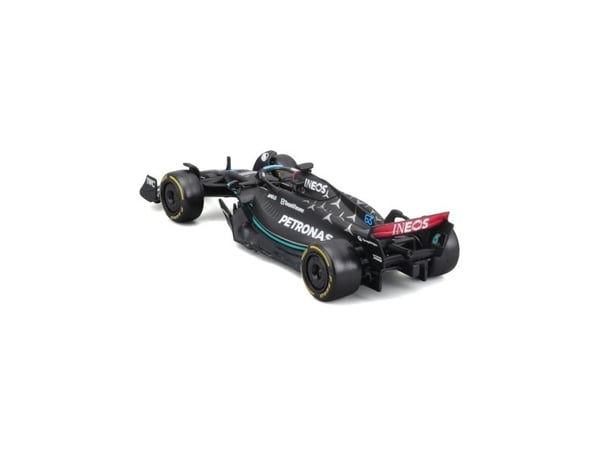 BBURAGO Mercedes AMG F1 #63 (Russel), Modellsportbil, Förmonterad, 1:43, Mercedes AMG Formel 1, Alla, Metall, Plast