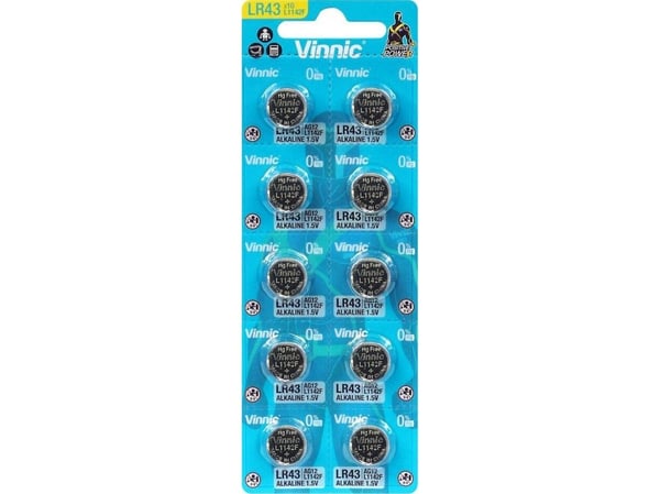 Vinnic LR43-batteri 10 stk